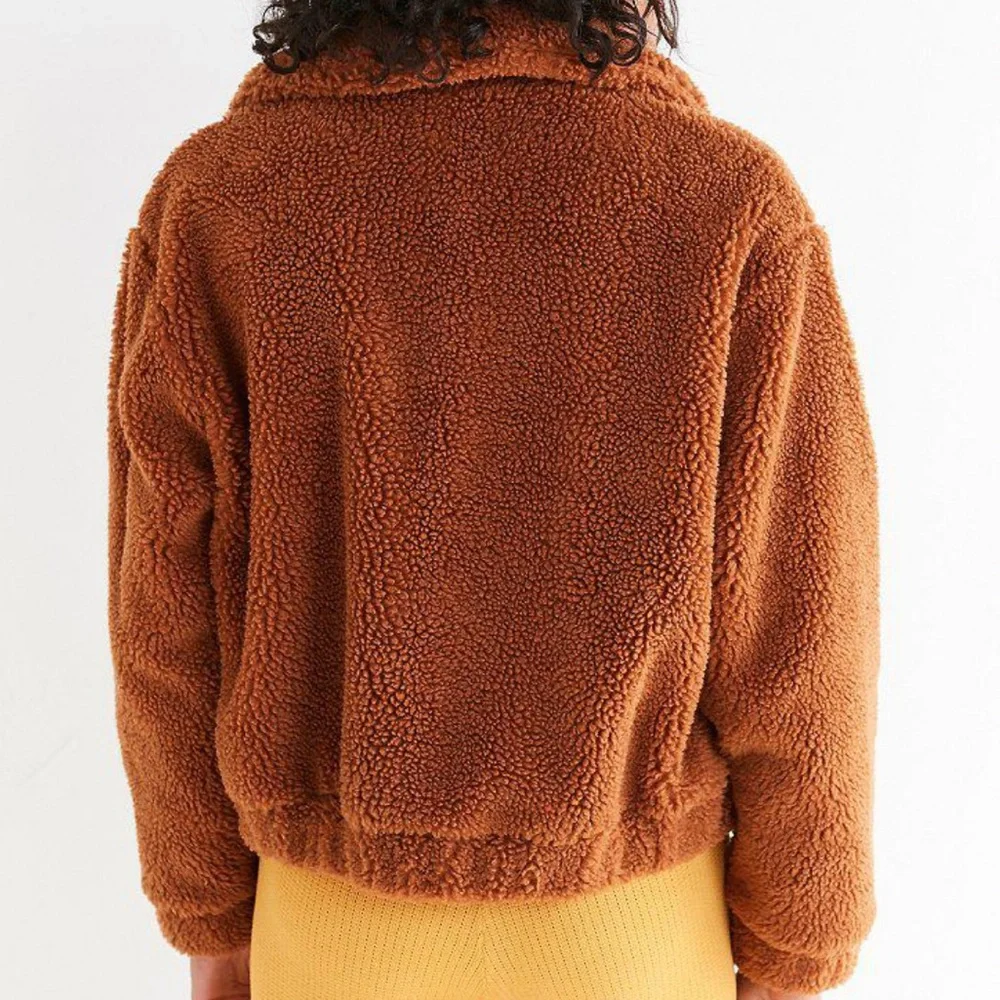 Urban Outfitters Cropped Teddy Jacket - Picture 3 of 3